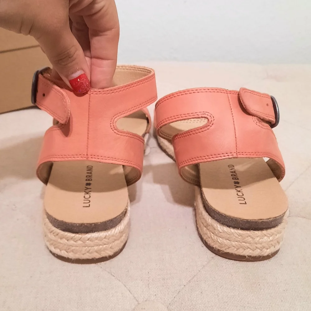 Lucky Brand Coral Espadrille Ankle-Strap Sandals
